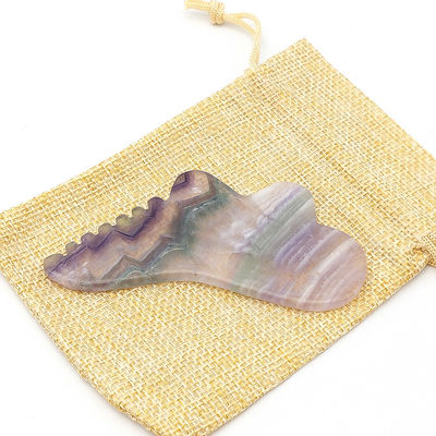 Personal Health Care 95*45mm Farbiger Fluorit Gua Sha für Gesichts- und Körperhaut Massagetool für SPA Akupunkturbehandlung