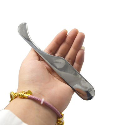 15.5*2.5cm Silber Gua ShaScraping Massage Board Body Guasha Massage Tool Edelstahl Schraubwerkzeuge zur Schmerzlinderung