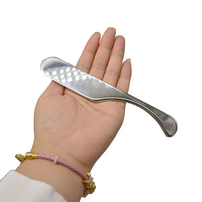 15.5*2.5cm Silber Gua ShaScraping Massage Board Body Guasha Massage Tool Edelstahl Schraubwerkzeuge zur Schmerzlinderung