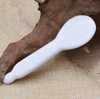 Natürliche Keramik Gua Sha Schaben Gesichtswerkzeuge für Massager Guasha Körper Weiß Handheld