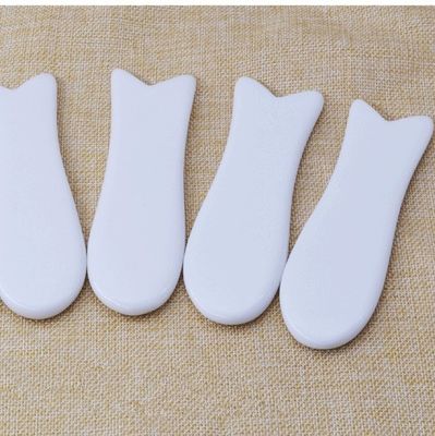 Natürliche Keramik Gua Sha Schaben Gesichtswerkzeuge für Massager Guasha Körper Weiß Handheld