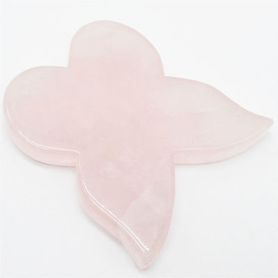 Die bessere natürliche Rose Quarz Guasha Werkzeuge für Massager Schmetterling Guasha Body Massager OEM ODM