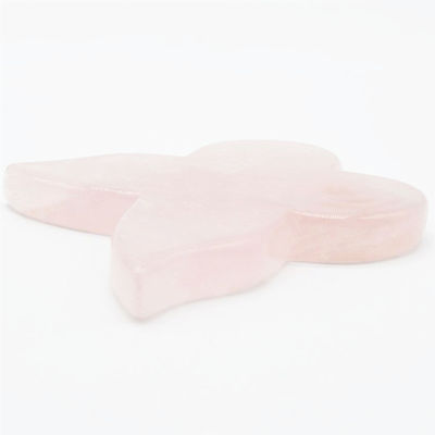 Die bessere natürliche Rose Quarz Guasha Werkzeuge für Massager Schmetterling Guasha Body Massager OEM ODM