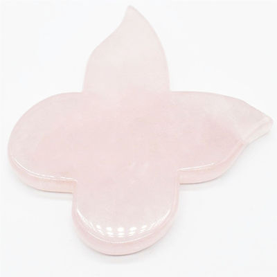 Die bessere natürliche Rose Quarz Guasha Werkzeuge für Massager Schmetterling Guasha Body Massager OEM ODM
