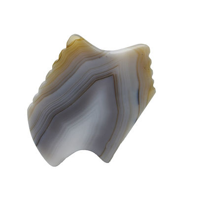Rinnen direkt mit Grauem Achat Guasha Rose Quarz Gua Sha Werkzeuge Schaben Massage Obsidian Gua Sha Stein