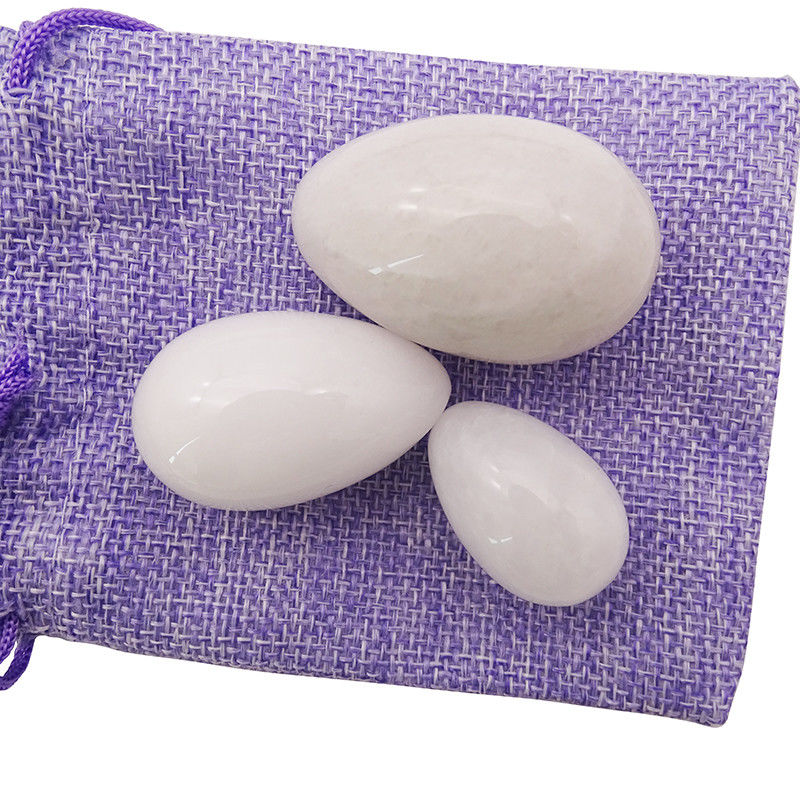 Sex-Produkte Jade Stein Ei für Frauen Kegel Übung Natürliche weiße Jade Yoni Ei