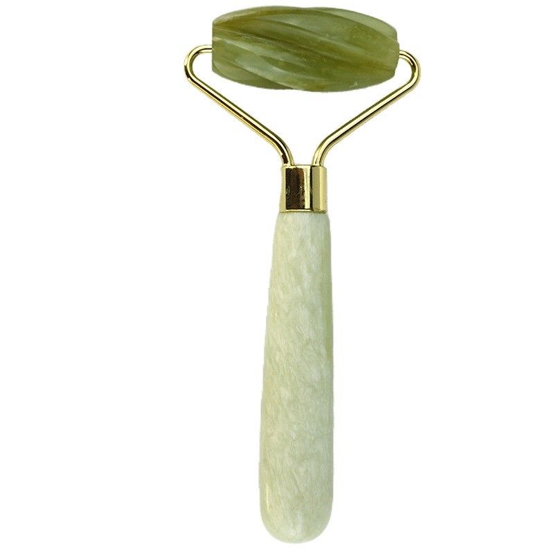 Gesichtsmassage-Ausrüstung 100% natürliche Xiuyan Green Jade Roller Gesichts-Jade-Stein-Augenmassage Eis-Roller für Massagetools
