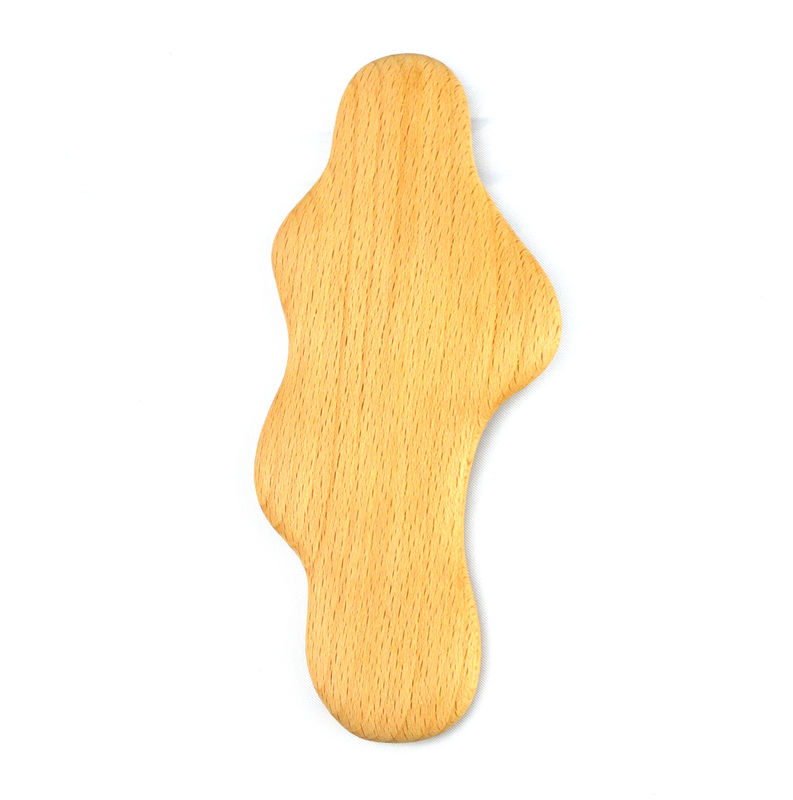2024 beliebtes Produkt Gesichtsmassage-Werkzeug Holz Gua Sha Gesichtsmassage Braun Holzmassage-Produkte für die Muskelmassage