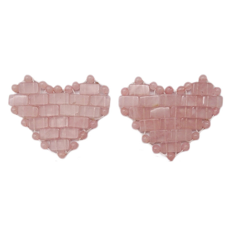 Gesichtsmaske 100% natürliches Rose Quarz Mini-Augenmasken für Gesichtsbehandlungen Schwellende Augen Kopfschmerzen Migräne Schlafende Augen/Gesichtsmaske