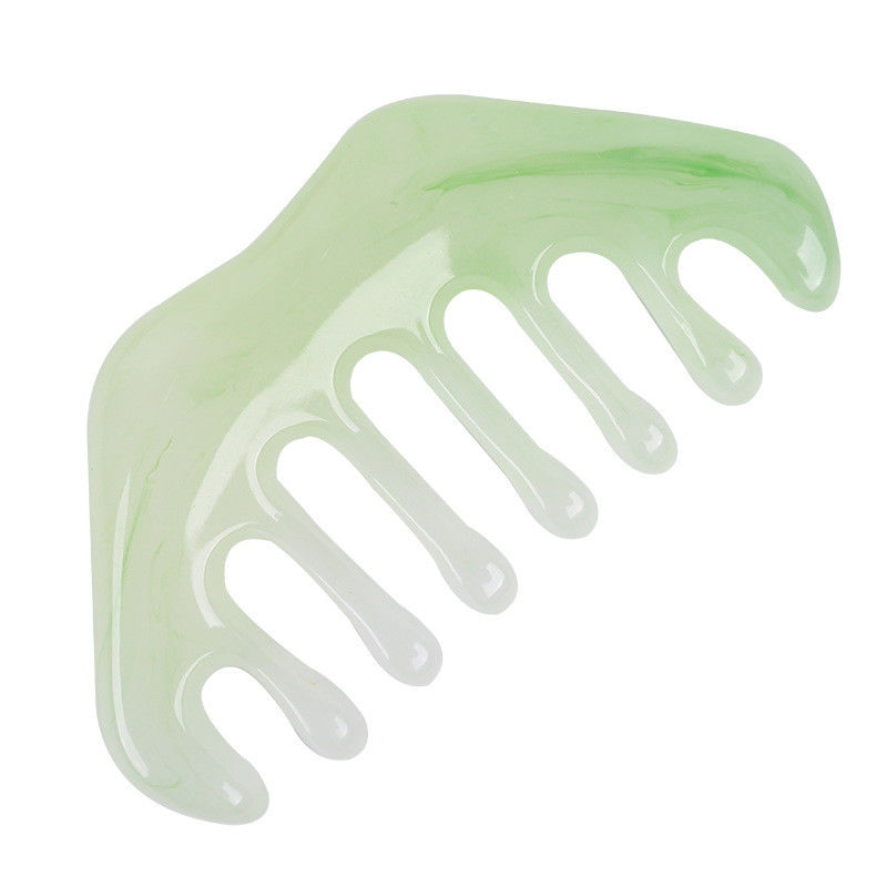 ISO9001-zertifizierte Resin Gua Sha Massager Kamm für Kopfhautpflege und Akupunktherapie Bienenwachs