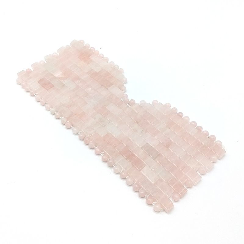 2019 Handwerk Schlaf Gesichts Jade Masken Natur Rose Quarz Augenmaske für Beauty Mat S