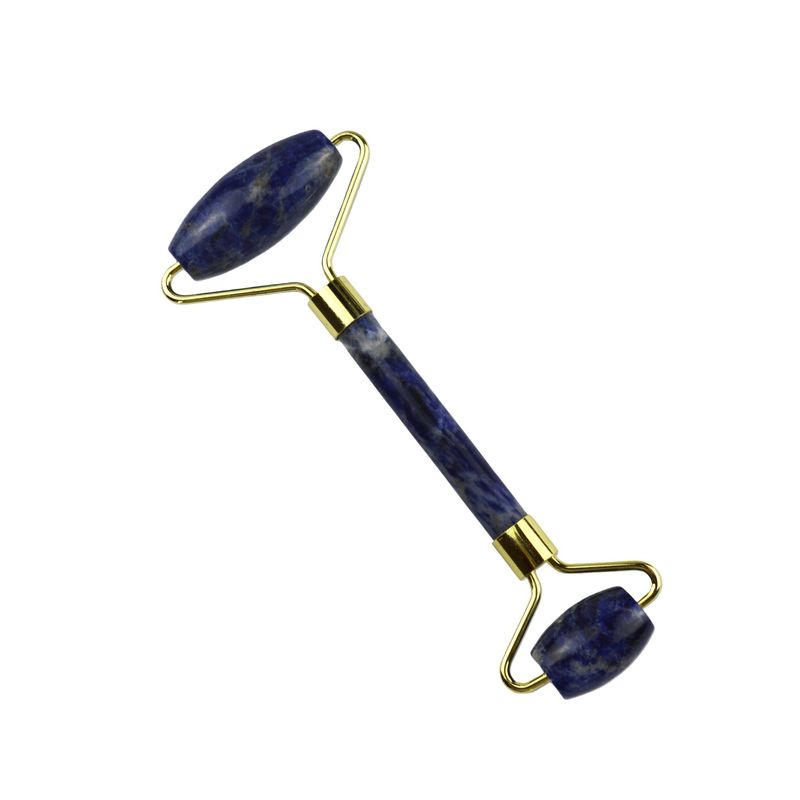 Blue Sodalite Face Guasha Roller 100% Naturkristall Gua Sha Massager für Hautpflege und Spa Massage