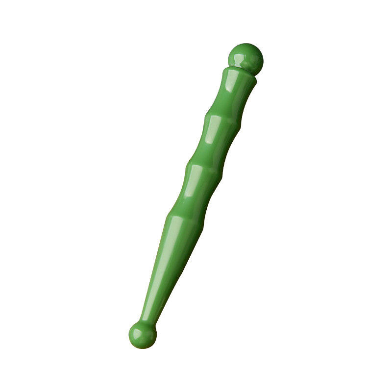 14.5cm Harz Doppelkopf Akupunkturstock für Gesichtsmassage und Lymphenstimulationswerkzeug