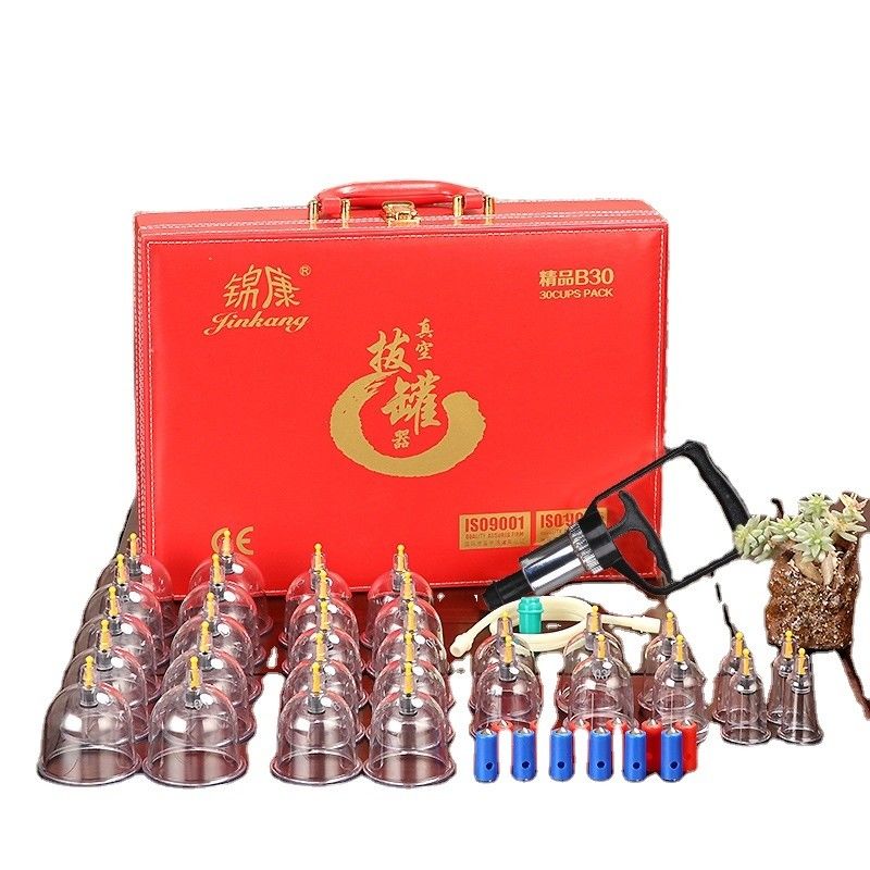 Massagegeräte Vakuumglas-Cupping-Set Chinesische Aspirations-Negativdruck-Cupping-Therapie gegen Cellulite-Muskelschmerzen