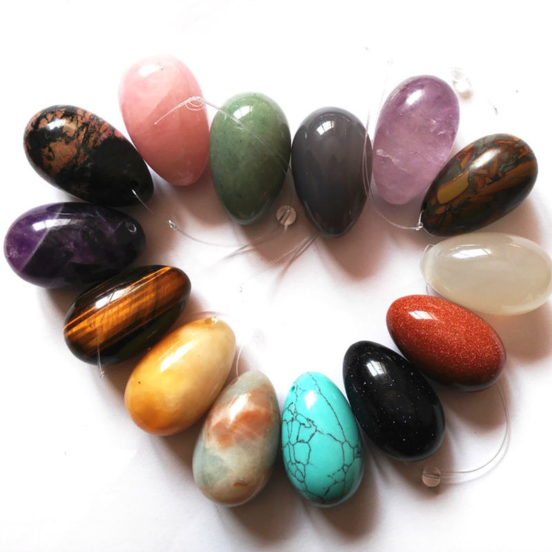 Jade Eier Edelstein Frauen Yoni Eier 50*35/45*30/43*30/40*30/40*25/35*25/30*20mm