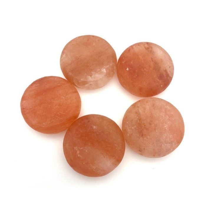 250g natürliche Himalaya-Rosensalzseife für Schönheitssalons SPA ätherisches Öl handgefertigt Schabenmassage Kalter heißer Kompressionsstein