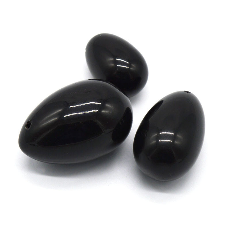 Handgeschnitzt 2024 Schwarzes Obsidian Yoni Eier Kegel-Übungswerkzeug für Gesundheit und Wohlbefinden von Frauen