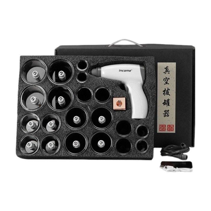 20-Piece Set Elektrische Guasha Cupping Saugmassager für Körpermassage Meridian Behandlung Entspannung Werkzeug ABS Material