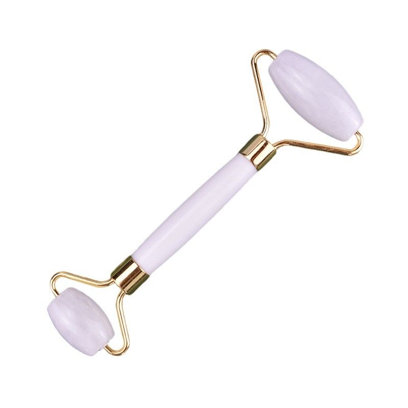 Natürliche Weiße Jade Roller Guasha Gesichtsschönheitsmassager Gesichts Gua Sha Massagetools Anti-Aging Custom Logo für Gesichtsmassage