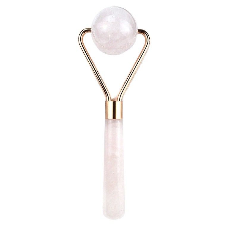 Rose Quarz Gesichts Eis Roller Guasha 100% natürliche Kristall Gua Sha Massager für rosa Schönheitswerkzeug Gesichtsmassage Rosa Kristall