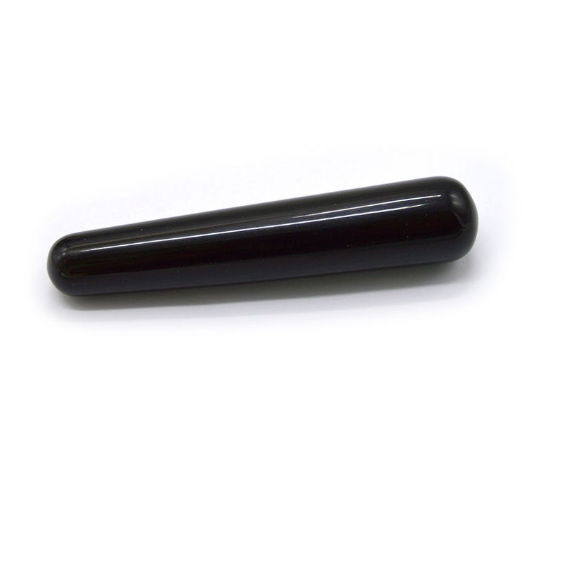 10*2cm Schwarzer Obsidian Yoni Wand Ihr ultimatives Werkzeug für Frauengesundheit und Massage
