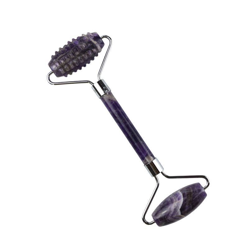 Muskelmassage Trending Produkt 2024 Natürliche Amethyst Gesichtsrolle Guasha 100% Natürliche Jade Massager Für Gesichtsmassage Produkte Schönheitsmittel