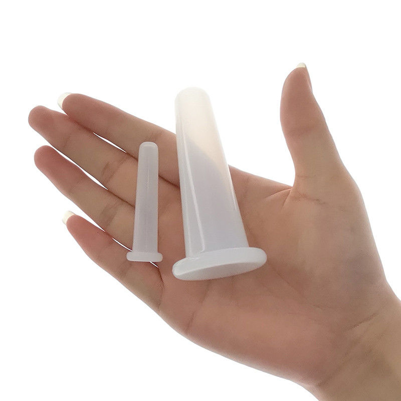 2 Stück Silikon-Cupping-Set für die Gesundheitsversorgung Physiotherapie Massage-Tasse Vakuum-Saugbecher