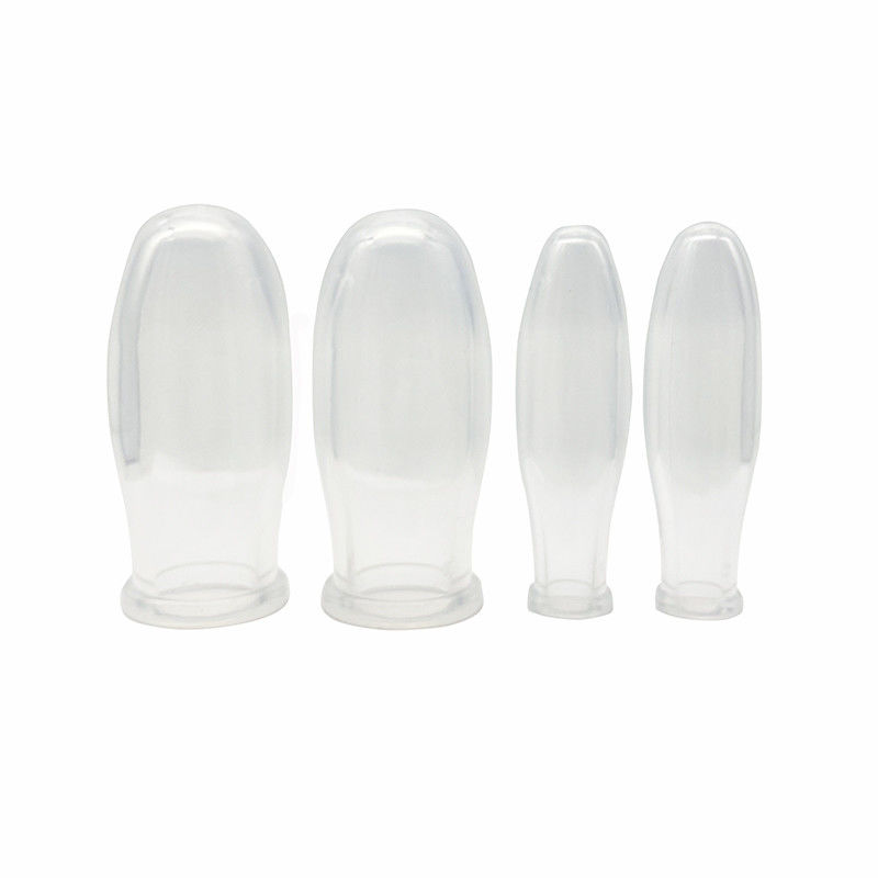 4pcs Design Transparent Silikon Gesichtsbeutel Kit für Vakuum Silikon Therapie Massager Körper Beutel Set Körper verbessern