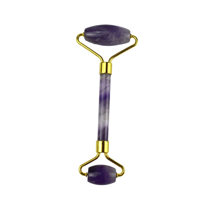 Natürliche Amethyst Gesichtsrolle Guasha 100% Natürliche Jade Massager für Gesichtsmassage und Hautpflege Werkzeuge
