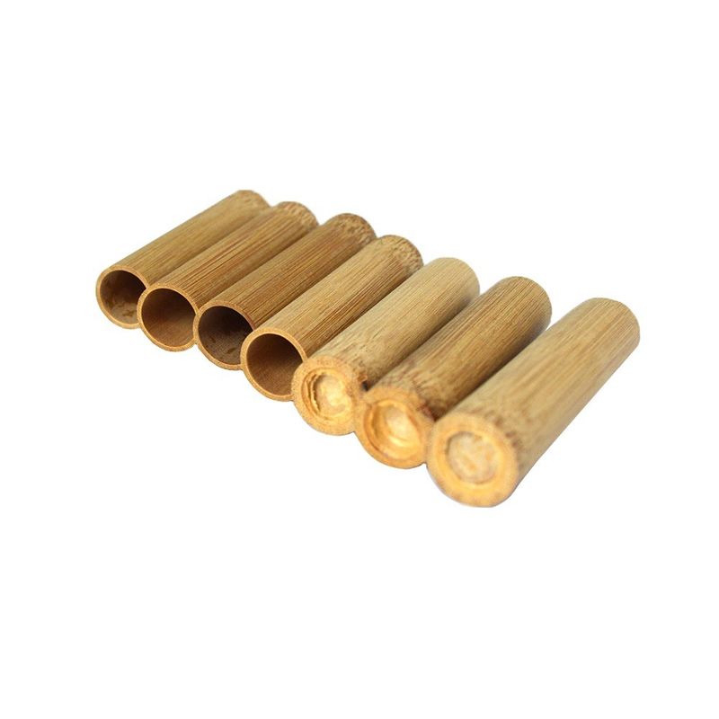 2024 Chinesischer Stil 12 Stück Vakuum verpackt Kleines Bambusrohr Bambus Cupping Therapie Tassen Massageglas Set für Körpermassager