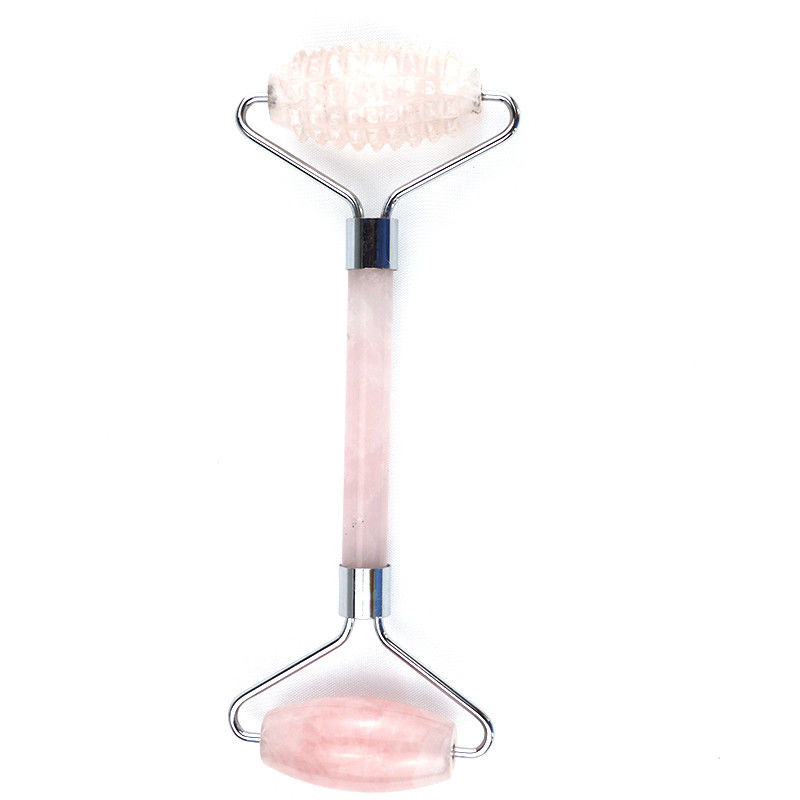 2024 Natural Rose Quarz Gesichtsrolle Guasha Kristallmassager für Gesichts- und Augenmassage Schönheitsprodukte