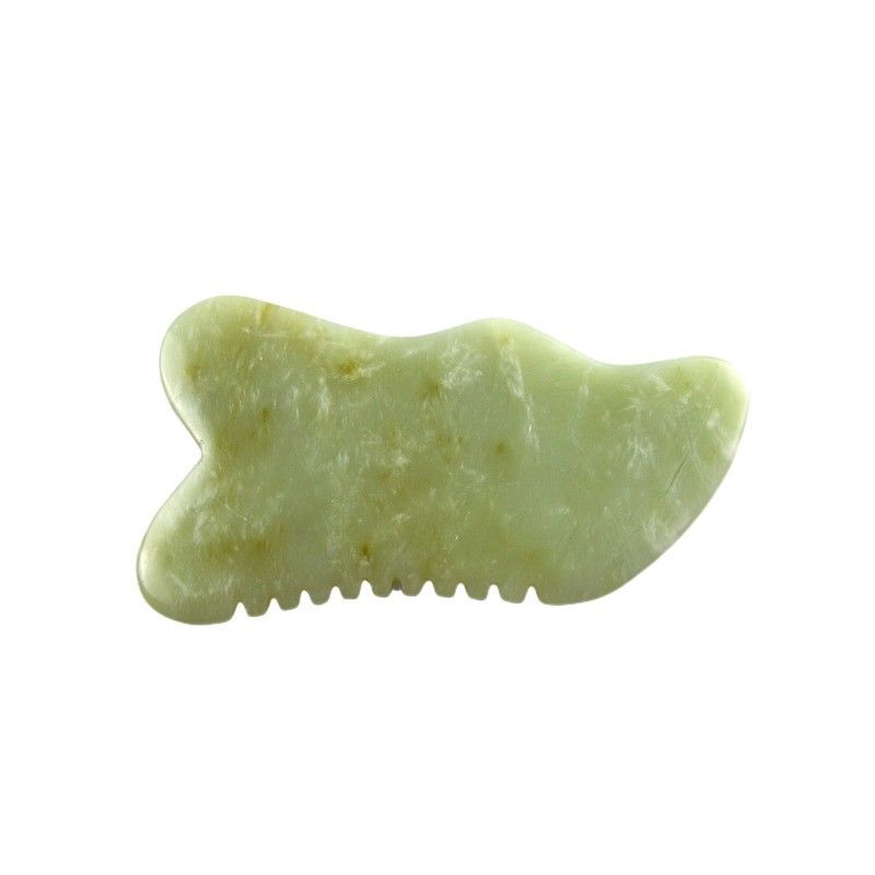 9.2*4.6cm Gua Sha Gesichtsmittel Natur Xiuyan Jade Steinbrett für SPA Akupunkturbehandlung OEM / ODM akzeptabel