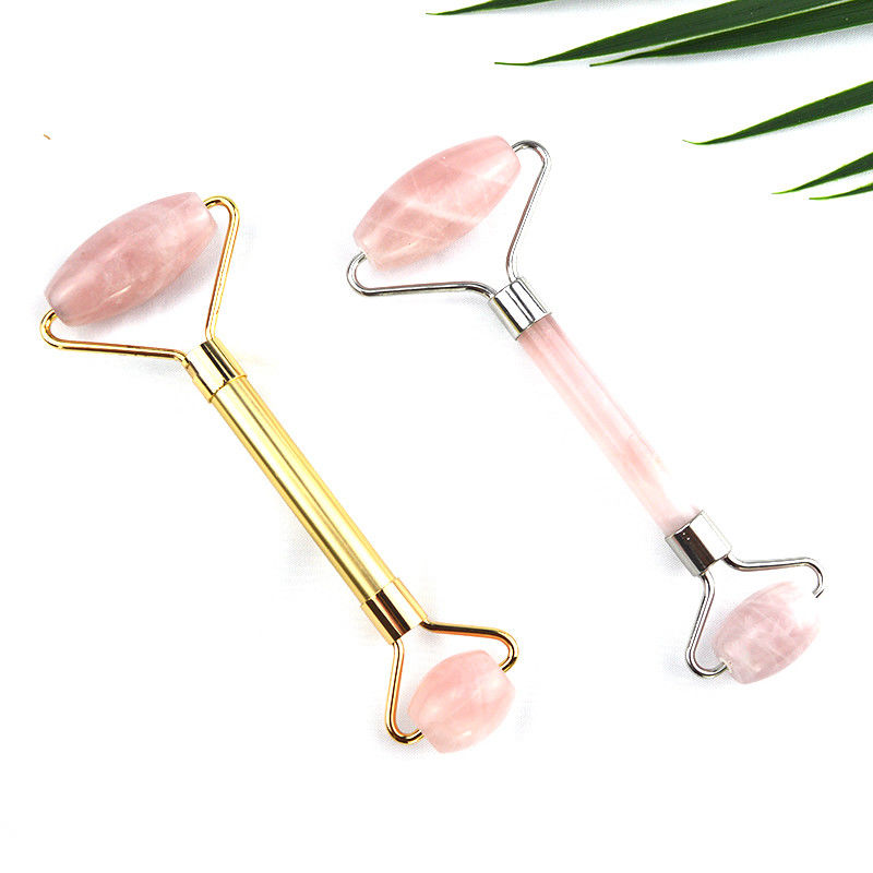 Resin Rose Quarz Gesichtsmassager Jade Roller Gesichtsmassage Ausrüstung für Anti-Aging und Hautverjüngung