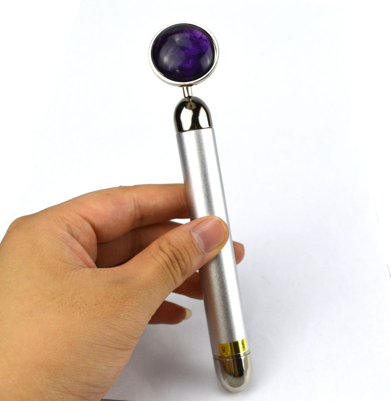 Personalized Logo Natürliche Amethyst Akupressur Gua Sha Beauty Stick Massage Therapie Werkzeug für den ganzen Körper entspannende Massage