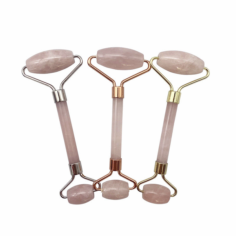 Perfecore Jade Roller Beauty Rose Quarz Guasha Roller Gesicht Hals Gua sha Massagetool Stein für Handwerk Handwerk und Hautpflege