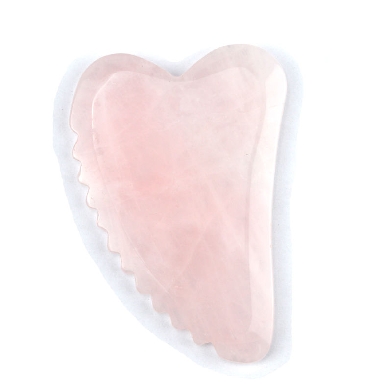 Handheld Custom Shape Rose Quarz Gua Sha Board Das Muss-Have Gesichtsmassage Werkzeug