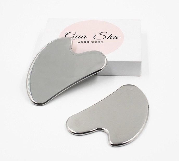 Edelstahl-Metall Gua Sha Schrauben Guasha Brett Gesichts-Spa Körpermassager Meridian Massage Hautpflege Schönheitssalon Werkzeug