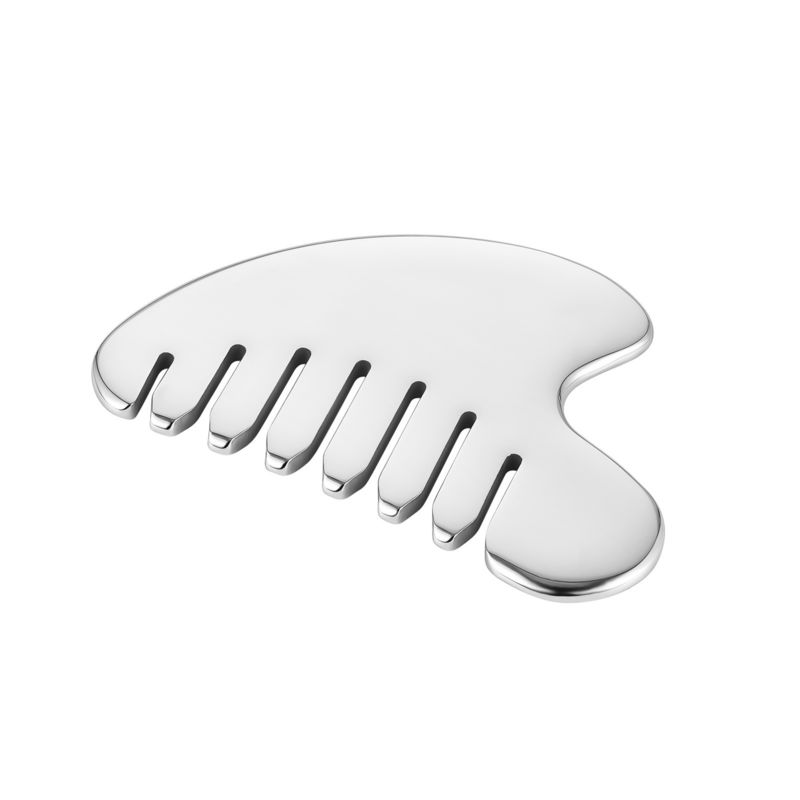 Edelstahl Gua Sha Stein Kopfmassager für Körpermassage Werkzeuge und Haargesundheit Schönheitssalon