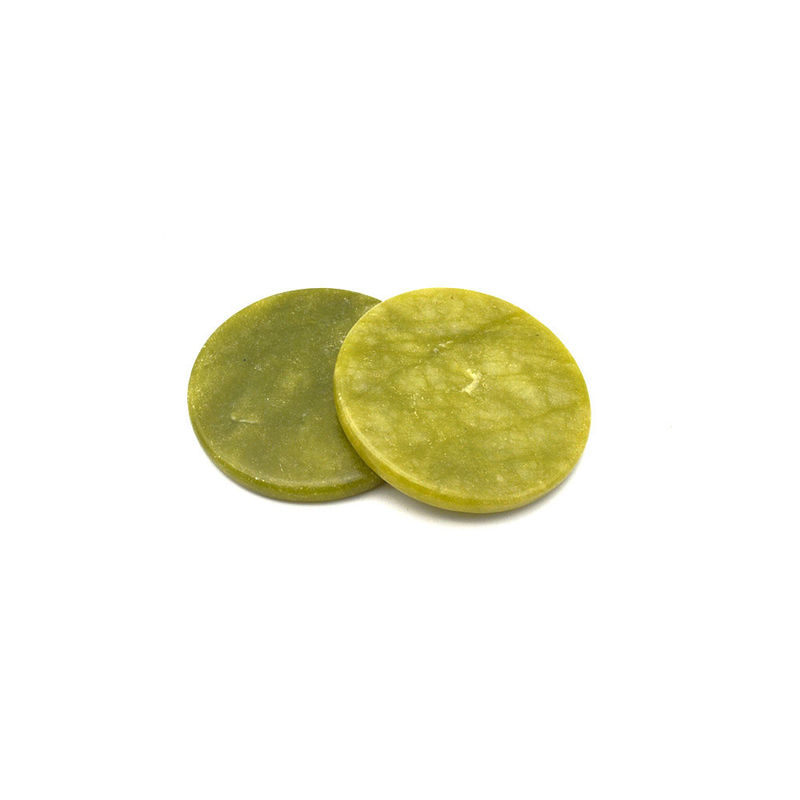 Gesichtsmassager XiuYan Jade Round Jade Glue Gaskette Eyelah Erweiterung Stein Wimpern Erweiterung für Schönheitsmassage