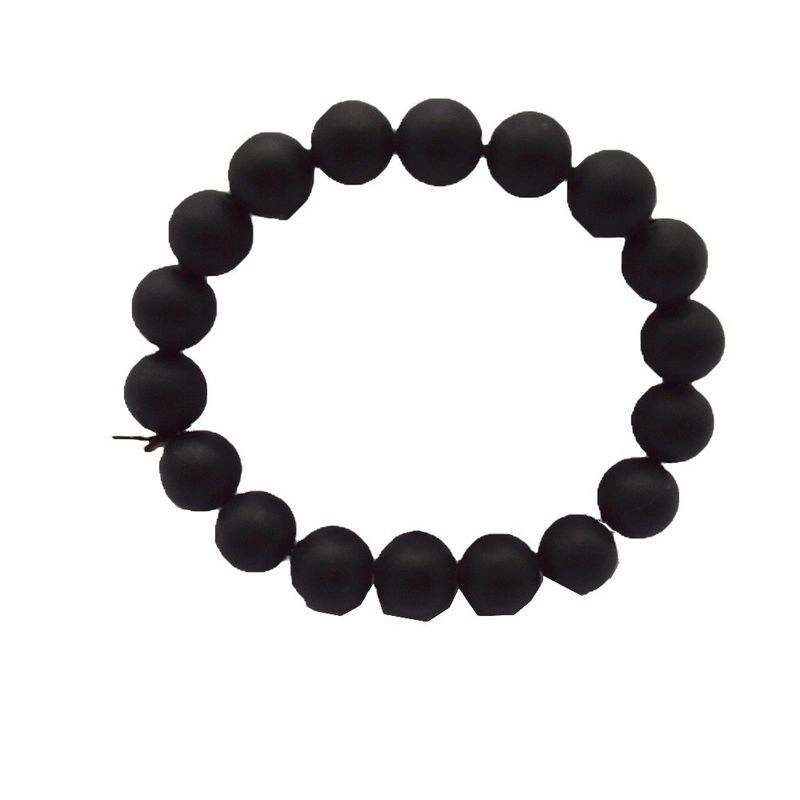 Kunst Sammlern Natürliche 10mm Schwarze Bian Stein Perlen Armbänder für Männer und Frauen