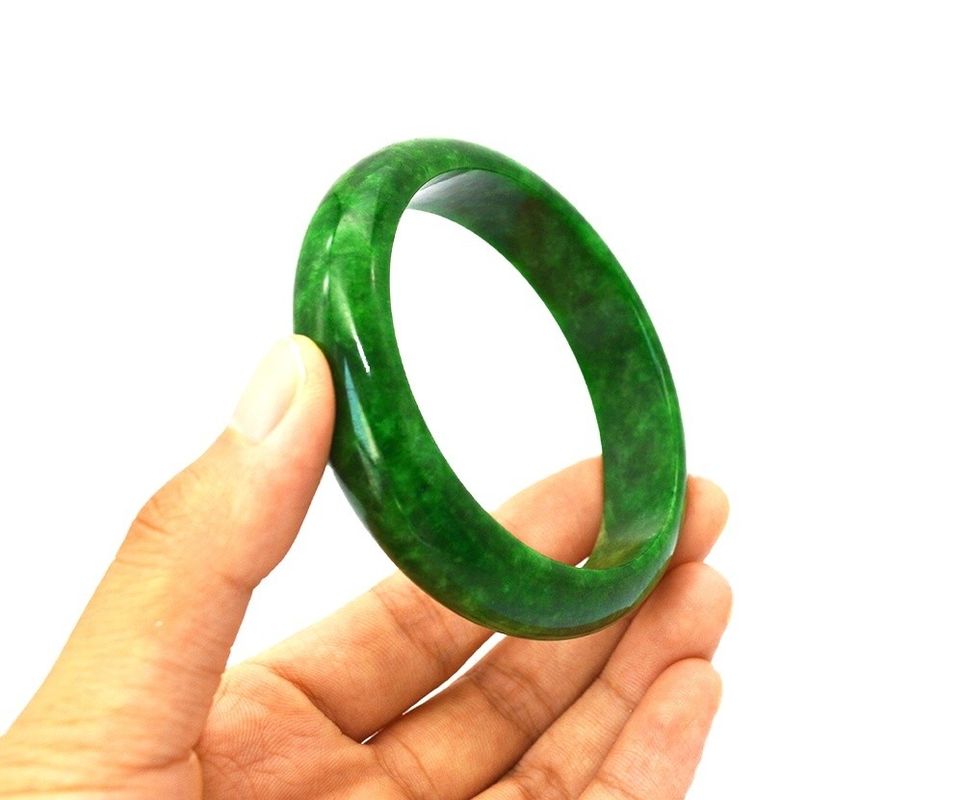 Liebe Grüne Emaille Jadeit Armbänder Armbänder Charme Frauen Jade Armband Natur Burma Hot Item für Feng Shui Enthusiasten