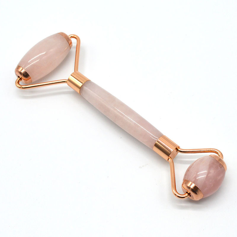 Gesundheit und Schönheit Rose Quarz Jade Guasha Massage Roller Anti-Falten Jade Roller Gua Sha für eine verbesserte Hautpflege Routine