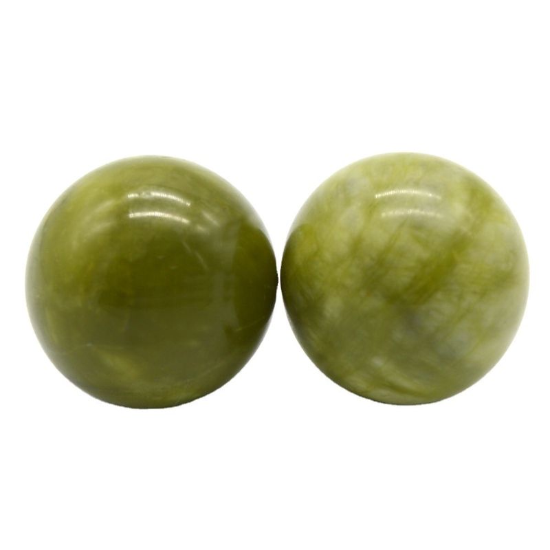 abk-116 Handmassage Kugeln Natürliche Jade Massage Stein Werkzeuge Handübung Kugeltherapie Übung Griff