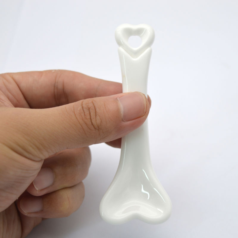 Keramische Gua Sha Schrottversion Massagetools Körpermassager für die Gesundheit Massage in weißem Glasur