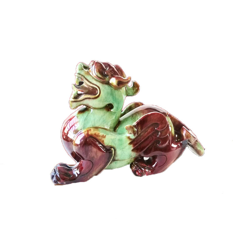 Feng Shui-Stil Natürliche Jade Schnitzerei Pixiu Statue perfekt für die Dekoration Ihres Hauses