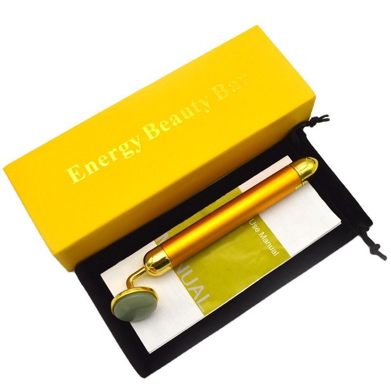 6000 Mal/min Massage Häufigkeit 24K Gold Gesichtsschönheitsbar Gesicht und Augen Schönheit Zauberstange Gesichtsmassager mit Funktion