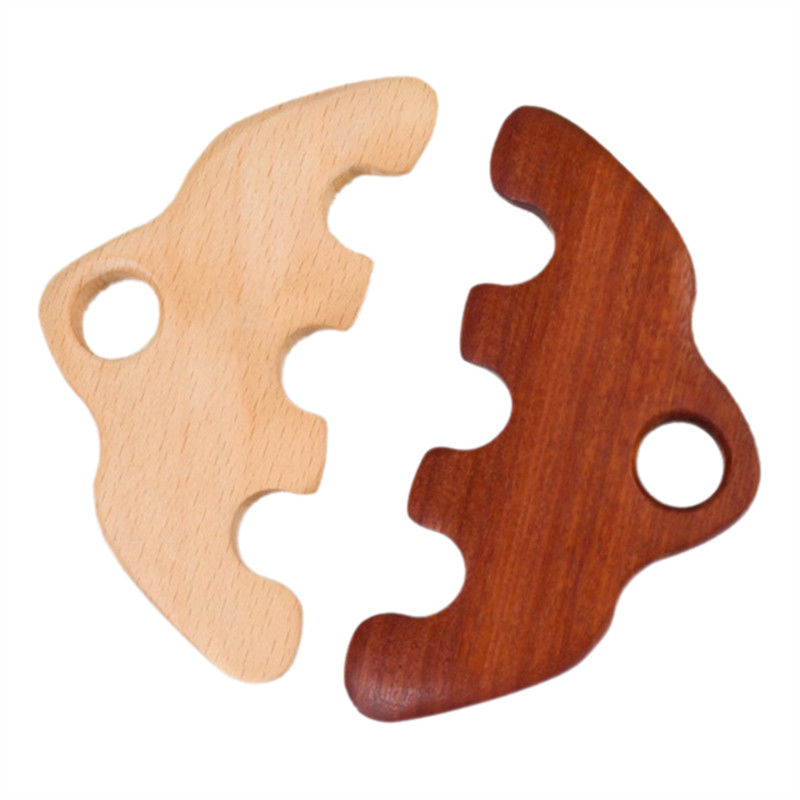 11.7*5.8cm Holz Kopfhaut Pflege Massage Kamm Körper Akupunkte Drücken Massagetool Meridian Baggern Gua Sha Massage Bürste