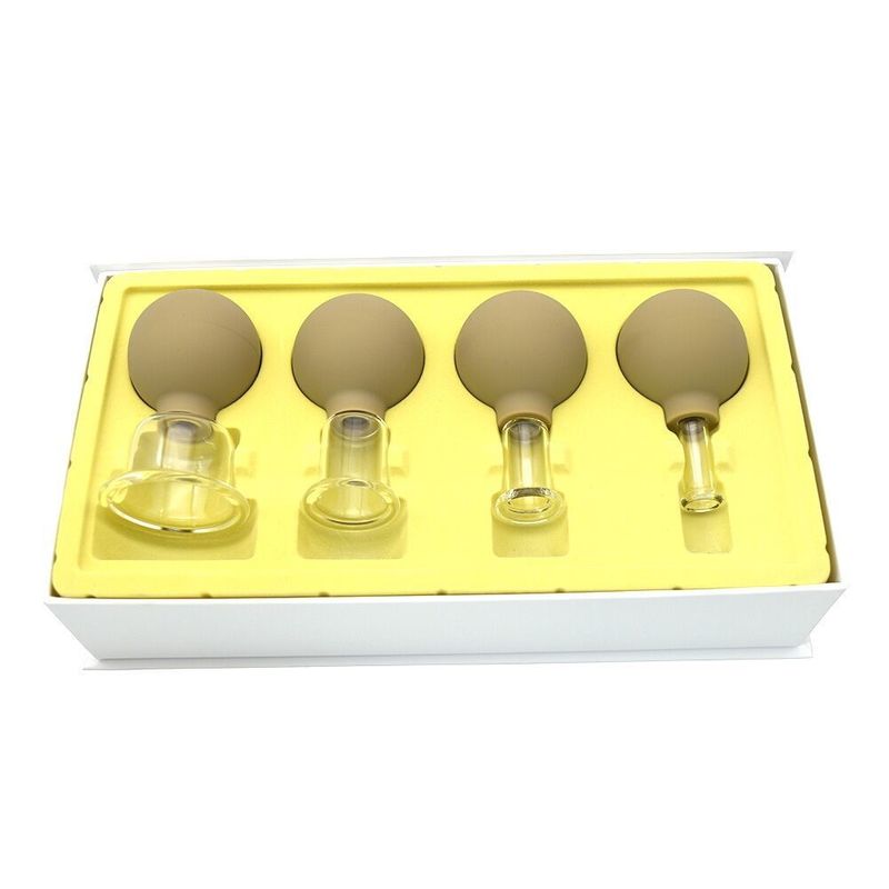 96mm Höhe Chinesische traditionelle Glasbecher Massage Therapie Vakuum Becher Ausrüstung Set Kit für Rücken Schulter Bein Körper