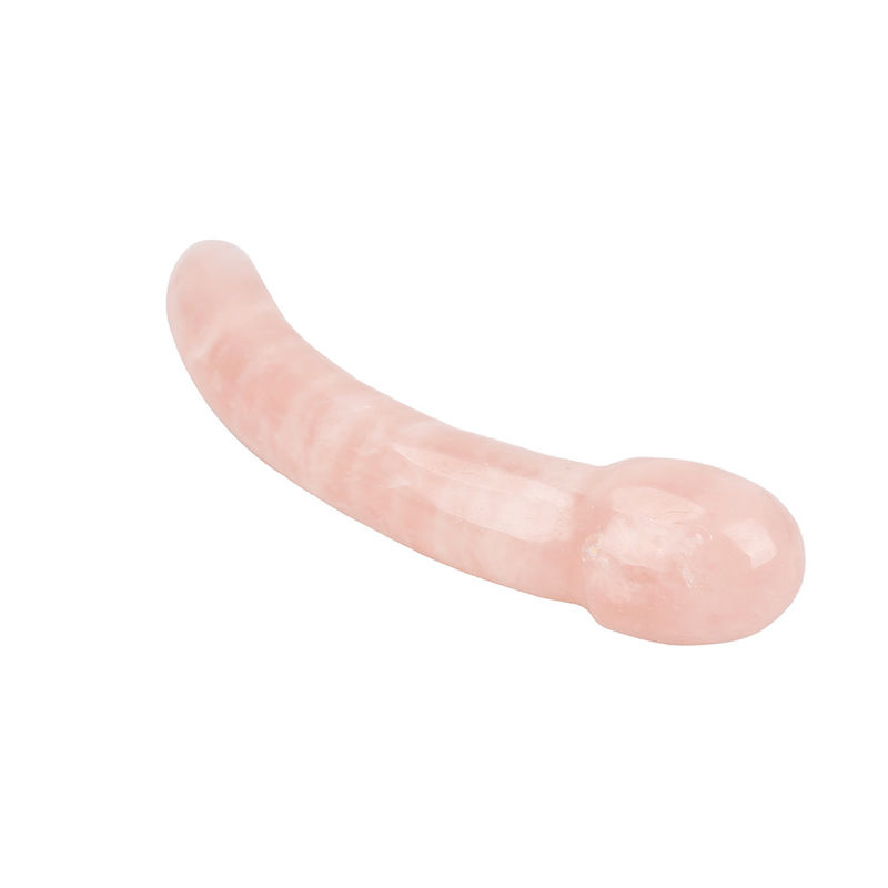 Entspannende Rose Quarz Körpermassage Yoni Stick Handgefertigt für natürliche Körperentspannung und musikalische Funktion
