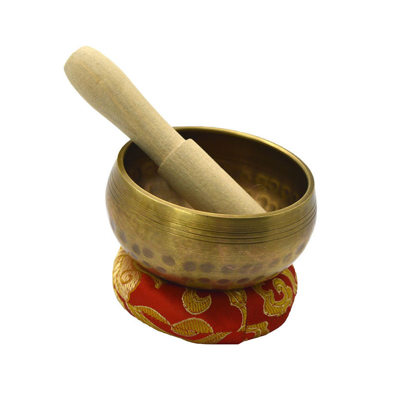 Natürliche Messing Nepal Singing Bowl Set für Meditation und Yoga Authentischer nepalesischer Klang